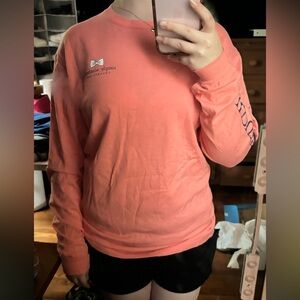 Medium Simply Southern Long Sleeve Shirt, Peach